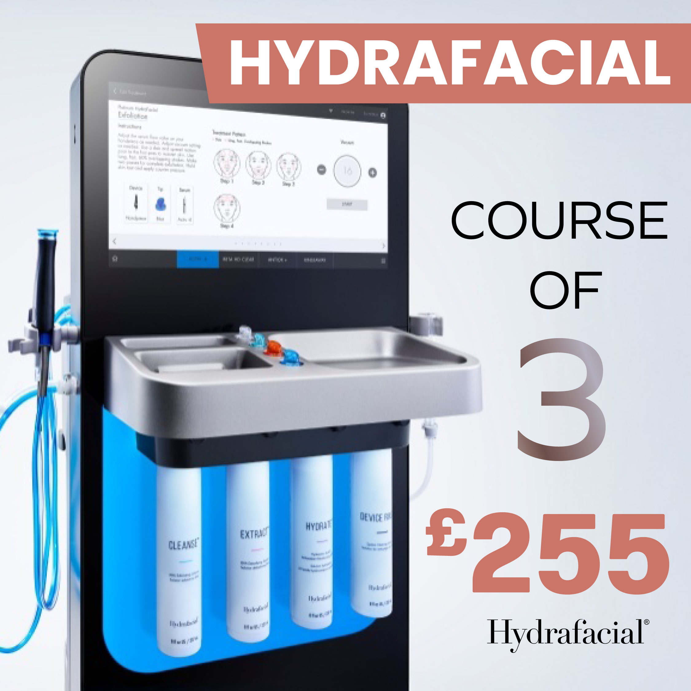Hydrafacial course of 3 £255
